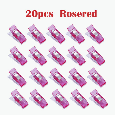 MIUSIE 20db állás lábtartó többszínű műanyag kapcsok szövetbilincsek patchwork szegés varróeszközök varrás kiegészítők 2019