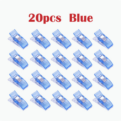 MIUSIE 20db állás lábtartó többszínű műanyag kapcsok szövetbilincsek patchwork szegés varróeszközök varrás kiegészítők 2019