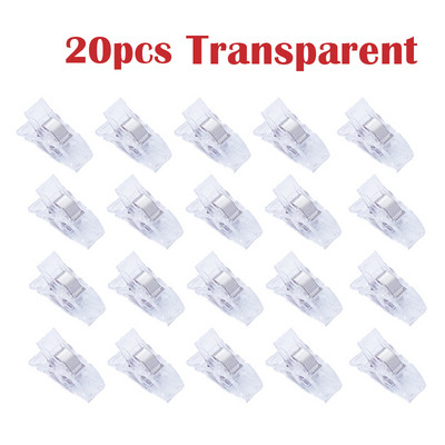 MIUSIE 20db állás lábtartó többszínű műanyag kapcsok szövetbilincsek patchwork szegés varróeszközök varrás kiegészítők 2019