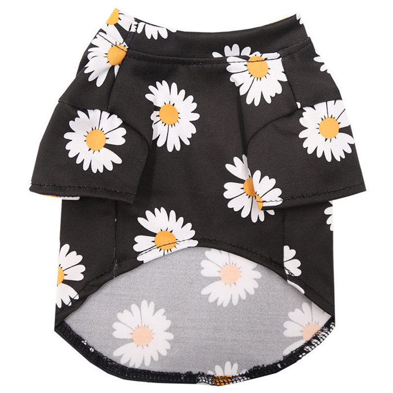 Lemmikloomade riided Kevad-suvi uus stiil reisitrükiga lühikeste varrukatega t-särk riided Väikesed keskmised koerad lemmiklooma kutsika T-särk Vest