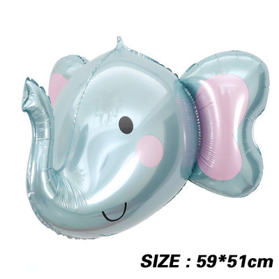 1PC 4D Tigru Gigant Elefant Leu Panda Baloane din folie Baloane cu animale Decoratiuni pentru petrecerea de aniversare pentru copii Balon Baiat Jucarii pentru copii