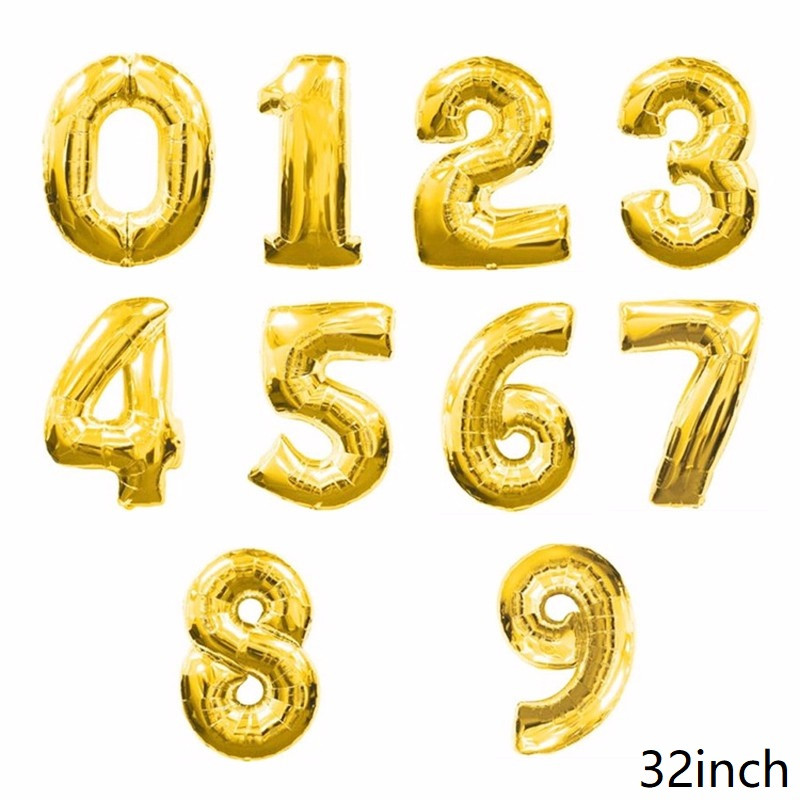 Big Crown 32 collu digitālais alumīnija folijas balons konfeti lateksa balonu komplekts dzimšanas dienas svinību dekorācijas bērniem bērnu dušas baloni