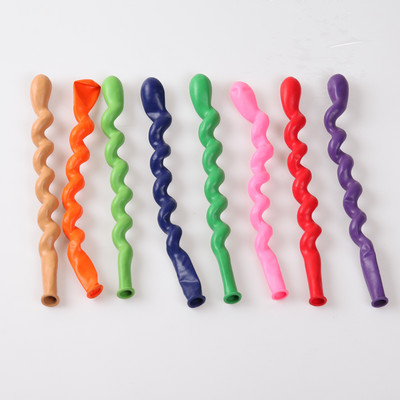 10 ks/sada dlhých špirálových latexových balónov s magickým prúžkom, zmiešaných farieb, príprava, skrútený balón, narodeninová párty, svadobná dekorácia, balón