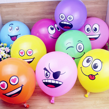 10 τμχ ποικιλία 12 ιντσών από μπαλόνια λατέξ smiley face διακόσμηση πάρτι γενεθλίων σύμβολο έκφρασης μπαλονιών παιδικά παιχνίδια