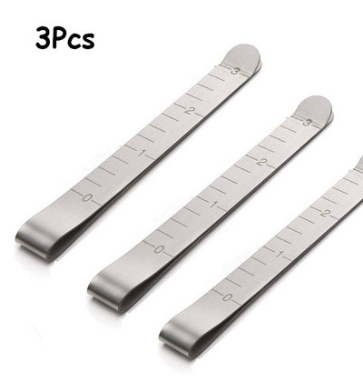 1/3/5gab Metāla šūšanas gofrēšanas klipsis nerūsējošā tērauda šūšanas klipsi DIY apģērbu sašūšanai piespraušanai marķēšanai stepēšanas lineāla rīks