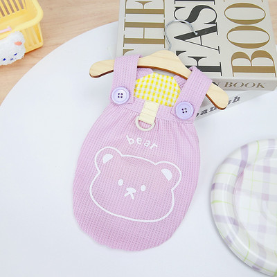 Haine pentru cățeluș Vară, primăvară, pisică, vestă de modă, animal de companie, drăguț, desene animate, ham, câine mic, pijamale de modă, pomeranian, chihuahua, maltez