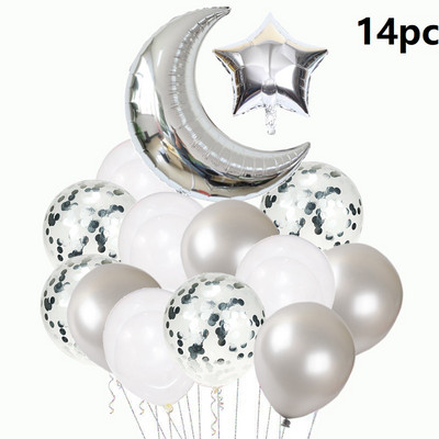 14 buc 22 inch combinație de stele de lună auriu roz soare curcubeu nuntă decorare petrecere de naștere balon cu heliu jucărie pentru baby shower golbos