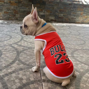 Καλοκαιρινό διχτυωτό μπλουζάκι για σκύλους που αναπνέουν Schnauzer Teddy Sport Dog Μπάσκετ Ρούχα μπάσκετ Μπλουζάκια για κουτάβι Καλοκαιρινή στολή για κατοικίδια γάτα