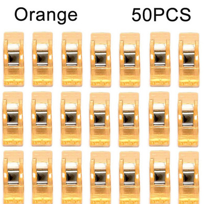 50 de bucăți cleme de cusut multifuncționale cleme colorate plastic artizanat croșetat tricotat cleme de siguranță cleme de legare culori asortate hârtie