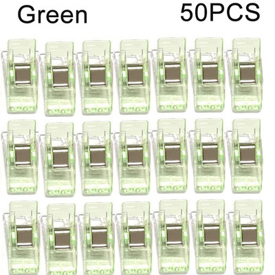50 de bucăți cleme de cusut multifuncționale cleme colorate plastic artizanat croșetat tricotat cleme de siguranță cleme de legare culori asortate hârtie