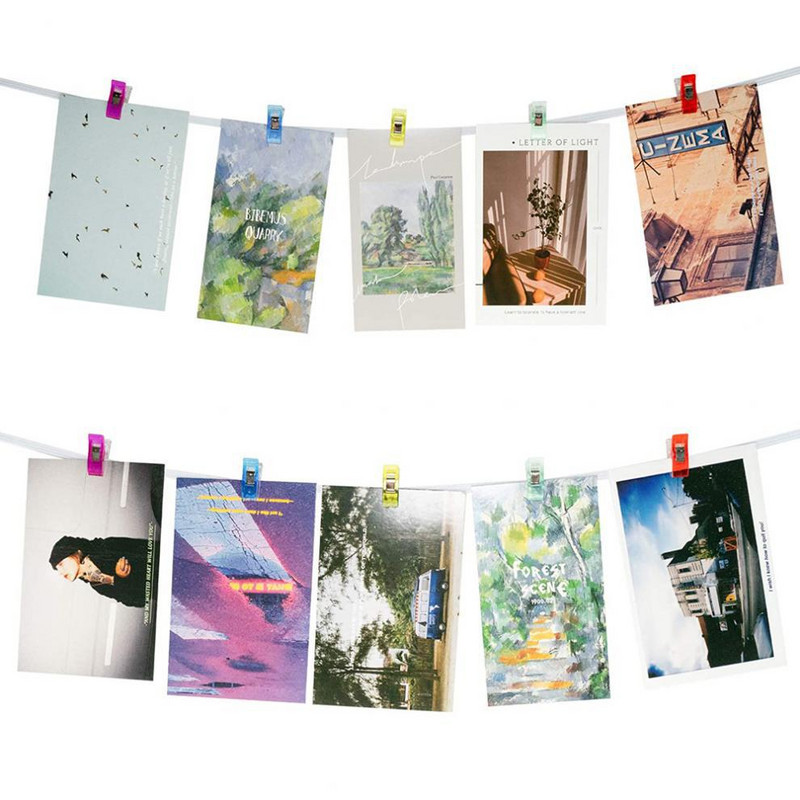 50 de bucăți cleme de cusut multifuncționale cleme colorate plastic artizanat croșetat tricotat cleme de siguranță cleme de legare culori asortate hârtie