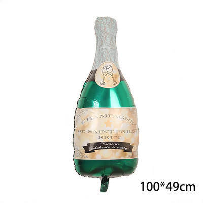 Vyno butelis Vyno stiklas Viskio folijos balionai Alaus tema Gimtadienio dekoravimo balionai Oktoberfest vakarėlio žaislai helio balionas