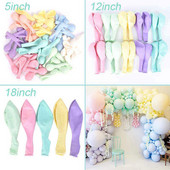 5/12/18 collu Macaron lateksa balons pasteļa konfekšu hēlija balons kāzu dzimšanas dienas ballītes dekorēšana bērnu dušas arkas dekorēšanai