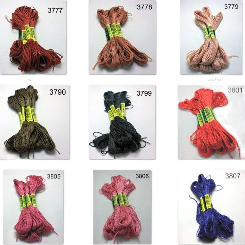 Pasirinkite 10 vnt CXC siūlų skaičius Iš viso 447 sruogos Siuvinėkite savo spalvas Siuvinėjimas Siuvinėjimo kryželiu siūlas