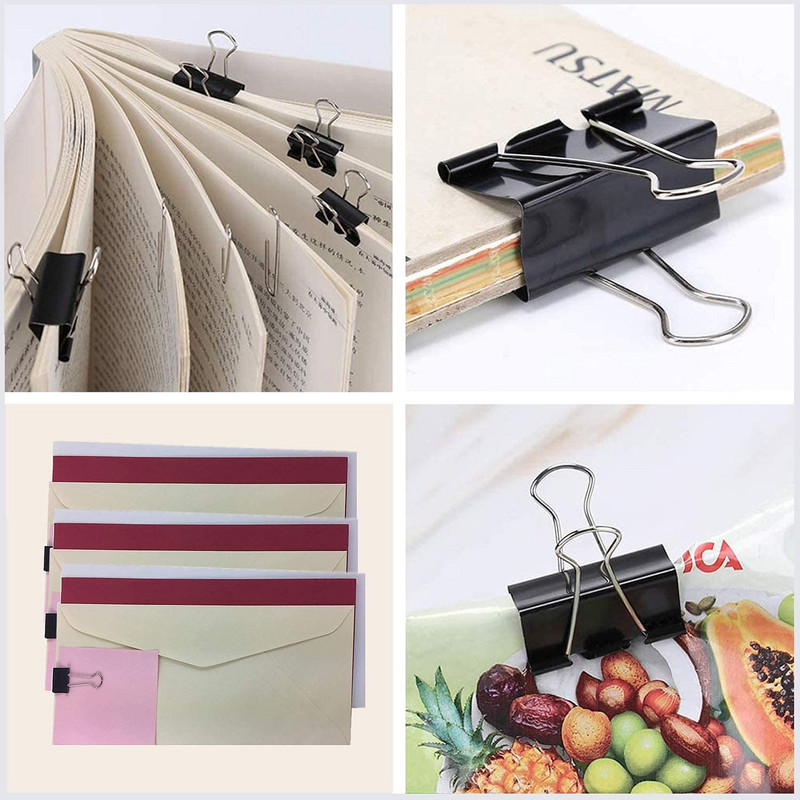 10/5 τμχ Μεταλλικοί συνδετήρες συνδετήρες Κλιπς 15/19/25/32/41 ΜΜ Κλιπς για βιβλία Γραφική ύλη Σχολική προμήθειες γραφείου Υψηλής ποιότητας