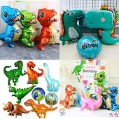 Suur 3D Tyrannosaurus Rex Raptor Triceratops Alumiiniumfooliumist džungel Loomade õhupall Sünnipäevapeo kaunistus Laste mänguasjapall