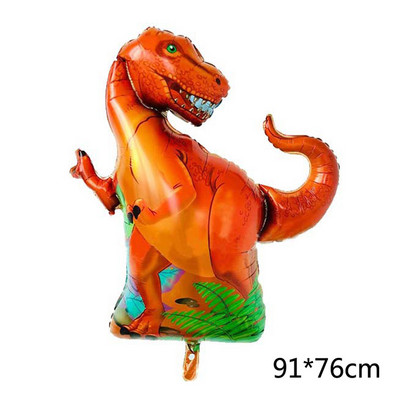 Suur 3D Tyrannosaurus Rex Raptor Triceratops Alumiiniumfooliumist džungel Loomade õhupall Sünnipäevapeo kaunistus Laste mänguasjapall