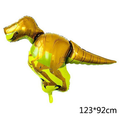 Suur 3D Tyrannosaurus Rex Raptor Triceratops Alumiiniumfooliumist džungel Loomade õhupall Sünnipäevapeo kaunistus Laste mänguasjapall