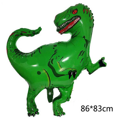 Suur 3D Tyrannosaurus Rex Raptor Triceratops Alumiiniumfooliumist džungel Loomade õhupall Sünnipäevapeo kaunistus Laste mänguasjapall