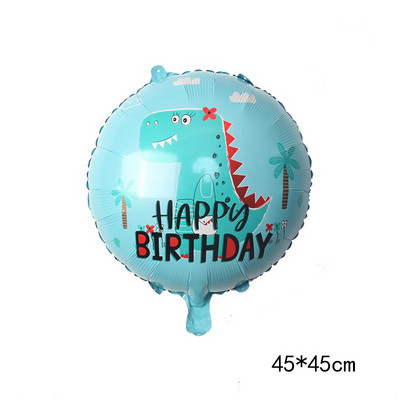 Suur 3D Tyrannosaurus Rex Raptor Triceratops Alumiiniumfooliumist džungel Loomade õhupall Sünnipäevapeo kaunistus Laste mänguasjapall