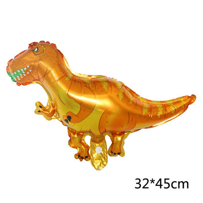 Suur 3D Tyrannosaurus Rex Raptor Triceratops Alumiiniumfooliumist džungel Loomade õhupall Sünnipäevapeo kaunistus Laste mänguasjapall