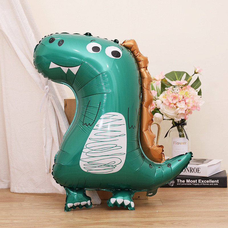 Suur 3D Tyrannosaurus Rex Raptor Triceratops Alumiiniumfooliumist džungel Loomade õhupall Sünnipäevapeo kaunistus Laste mänguasjapall