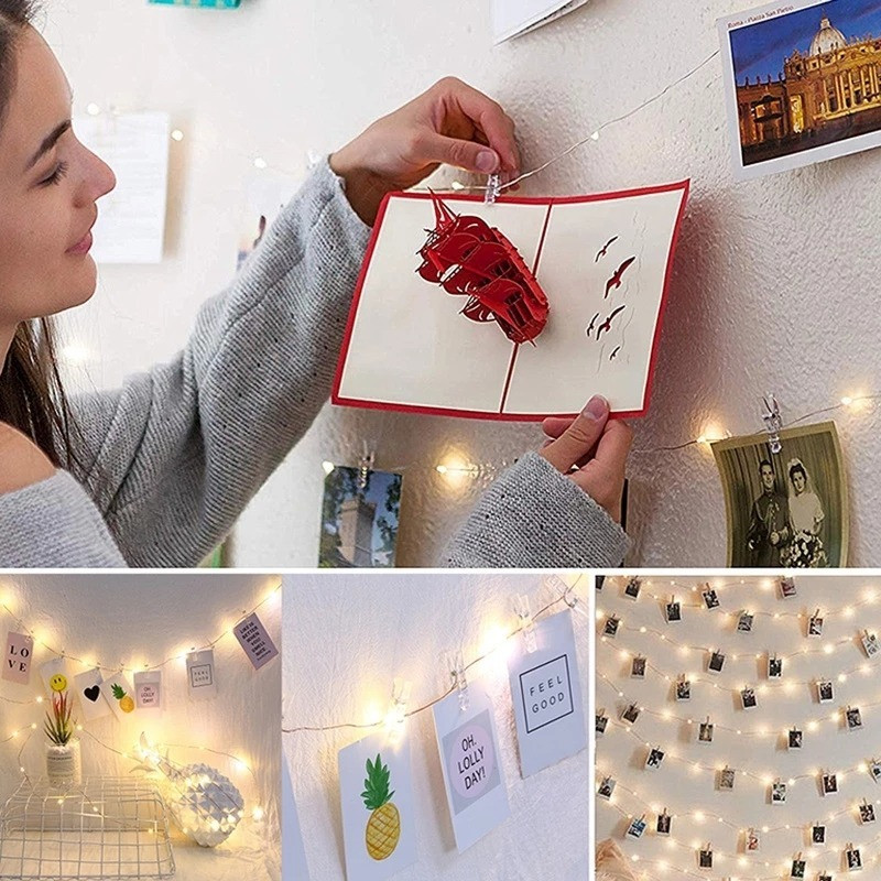 50 ks/balenie 2,5 cm mini priehľadné plastové spony, pružinové štipce na bielizeň, kolíky, šnúrkové svetielka, fotografie, sponky na papier, remeselné dekorácie, svorka