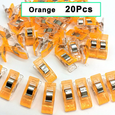 20 db Többcélú műanyag varrókapcsok foltvarró klip színes kézműves horgolás kötőszövet varrás kötőbilincs biztonsági kapocs