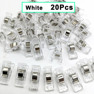 20 db Többcélú műanyag varrókapcsok foltvarró klip színes kézműves horgolás kötőszövet varrás kötőbilincs biztonsági kapocs