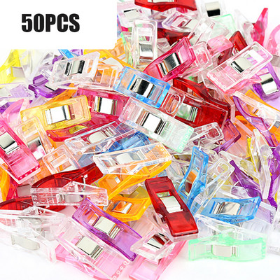 20/50 buc. Cleme de cusut multifuncționale, colorate, cleme de plastic, cleme de matlasare pentru bricolaj, cleme de croșetat și de tricotat.