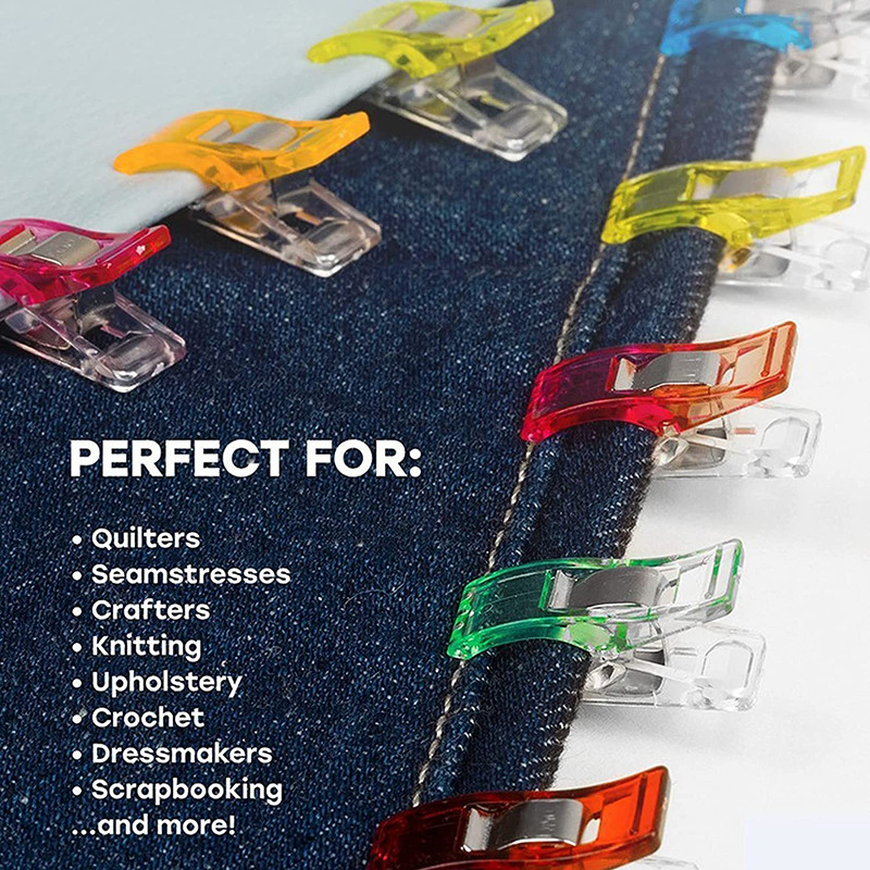 20/50 buc. Cleme de cusut multifuncționale, colorate, cleme de plastic, cleme de matlasare pentru bricolaj, cleme de croșetat și de tricotat.