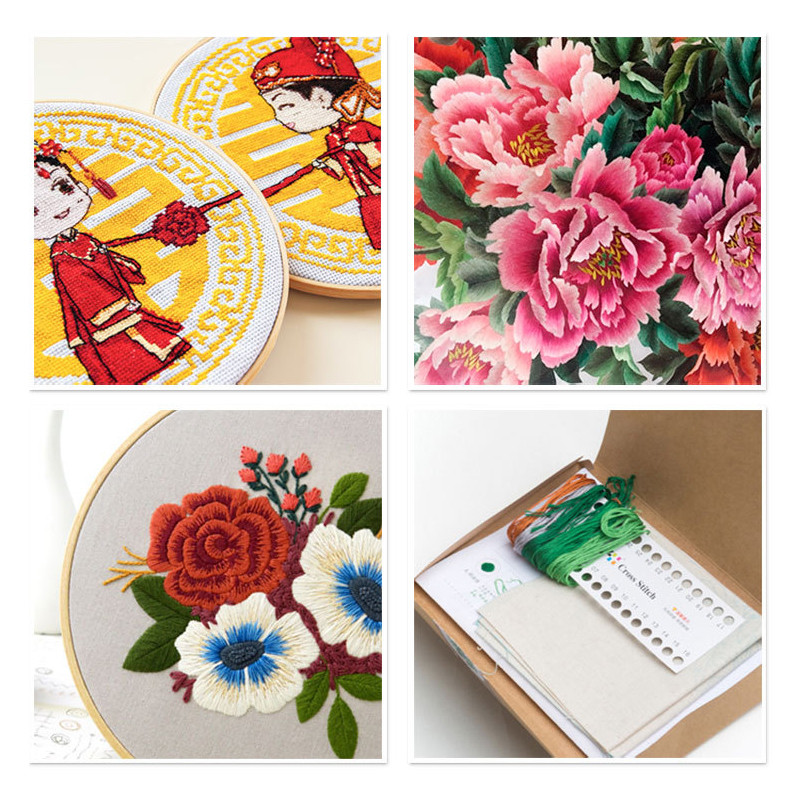 8 metrų daugiaspalvis inkaras, panašus siūlas kryžminio dygsnio medvilnės siuvimo sruogos siuvinėjimas siūlų siūlų rinkinys „pasidaryk pats“ siuvimo įrankiai, amatai