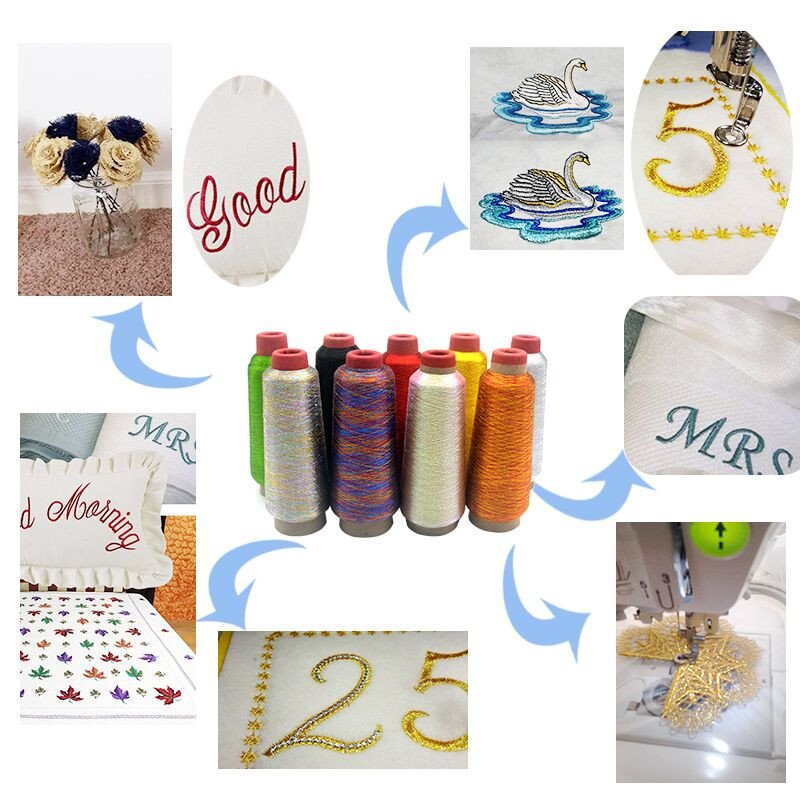 LMDZ 1Gb 3200M/Rullītis Metāliska Izšūšana Tamboradata Adīšanas Dzija Krustdūriens Metāla dzijas Diegi Izšūšanas Diegi