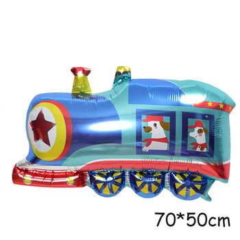 3D Cartoon Cartoon Foil Balloon Buggy Racing Δώρο για τρένο για σκάψιμο για το μωρό ντους Διακοσμήσεις για πάρτι γενεθλίων Παιδικά παιχνίδια Μπαλόνια ηλίου