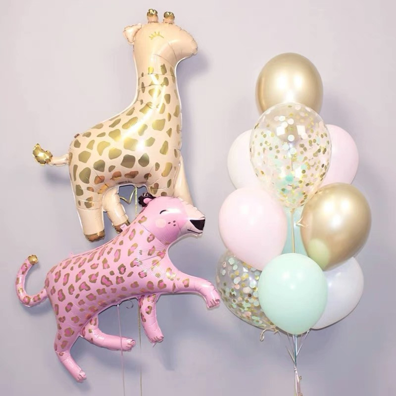 Hirve karu orav kaelkirjak elevant jänes alumiiniumfooliumist õhupall džungliloom heeliumpall laste sünnipäevapeo kaunistused