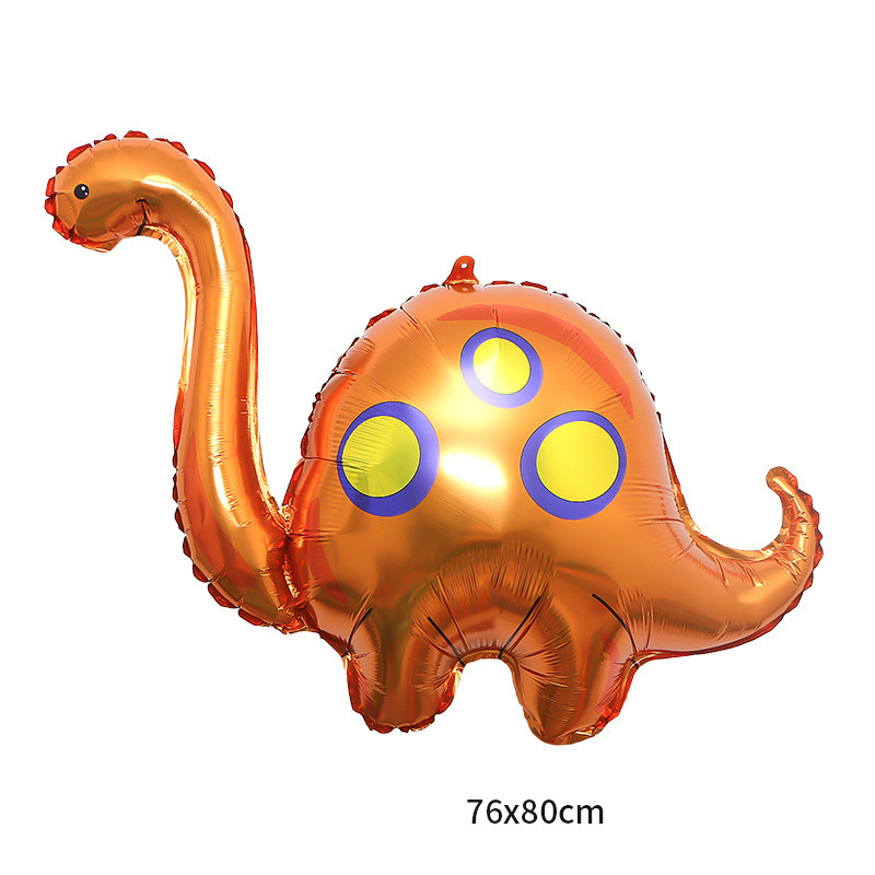 1db rajzfilm dinoszaurusz alumínium fólia léggömb születésnapi korona dinoszaurusz hélium léggömb babazuhany gyerek születésnapi parti díszek