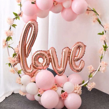 Love Balloon Red Letter Τετράγωνο Αλουμινόχαρτο Μπαλόνι DIY μεταλλικό πάνελ φόντου Διακοσμεί μπαλόνι γάμου για την ημέρα του Αγίου Βαλεντίνου