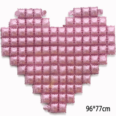 Mīlestības balons Sarkano burtu kvadrātveida alumīnija folijas balons DIY metāla fona panelis rotā kāzu Valentīna dienas ballītes balonu