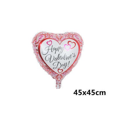 Mīlestības balons Sarkano burtu kvadrātveida alumīnija folijas balons DIY metāla fona panelis rotā kāzu Valentīna dienas ballītes balonu