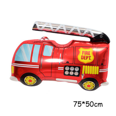 DIY Cartoon Car Airplane Ship Train Fire Truck Foil Balloons Παιδικά δώρα Baby Shower Διακόσμηση πάρτι γενεθλίων Παιχνίδια Μπάλες ηλίου