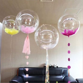 Διαφανή μπαλόνια BoBo Helium PVC χωρίς ρυτίδες Χρόνια πολλά Διακόσμηση γάμου Χριστουγεννιάτικη διακόσμηση του Αγίου Βαλεντίνου