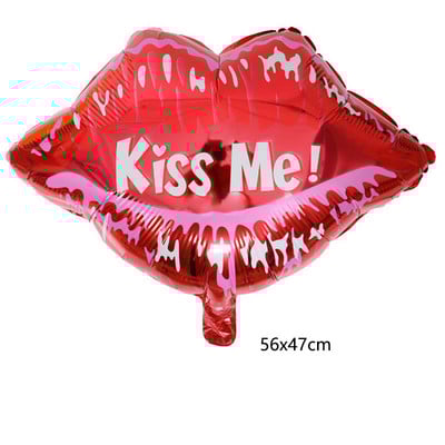 Sticlă de vin Jumbo Ruj Balon din folie Nuntă Te iubesc Sărută-mă Gură Ornament cu bile de heliu Ziua Îndrăgostiților Balon jucărie pentru adulți