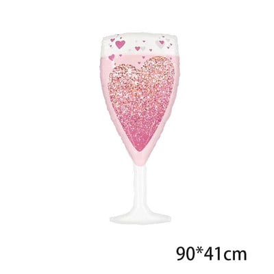 Sticlă de vin Jumbo Ruj Balon din folie Nuntă Te iubesc Sărută-mă Gură Ornament cu bile de heliu Ziua Îndrăgostiților Balon jucărie pentru adulți
