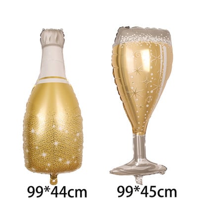 Sticlă de vin Jumbo Ruj Balon din folie Nuntă Te iubesc Sărută-mă Gură Ornament cu bile de heliu Ziua Îndrăgostiților Balon jucărie pentru adulți