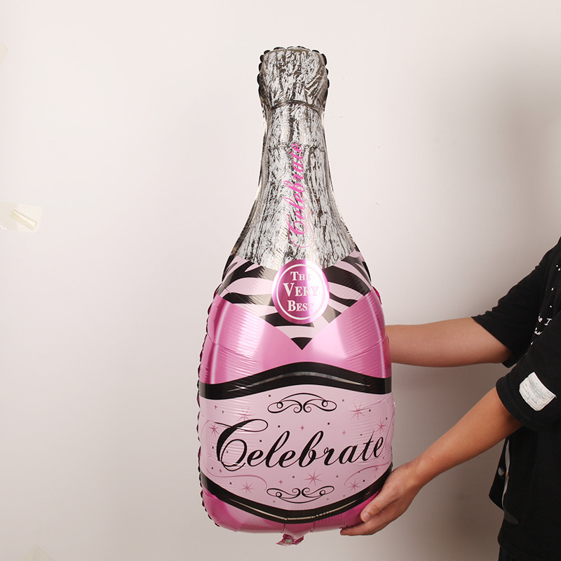 Sticlă de vin Jumbo Ruj Balon din folie Nuntă Te iubesc Sărută-mă Gură Ornament cu bile de heliu Ziua Îndrăgostiților Balon jucărie pentru adulți