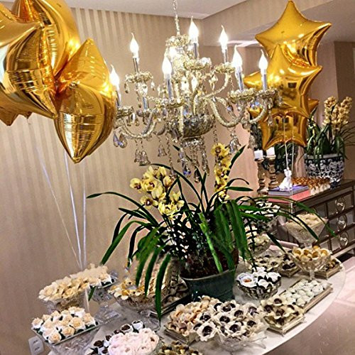 1vnt. 18 colių daugiaspalvis meilės penkiakampis žvaigždės formos aliuminio helio balionas, švenčių gimtadienio vakarėlio vestuvių dekoravimo balionas