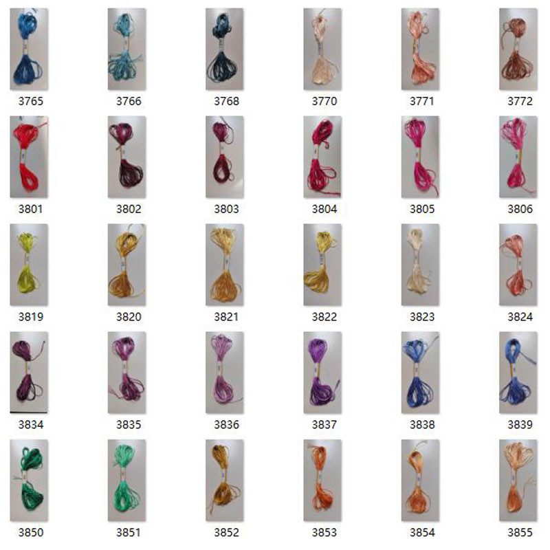 Копринен конец за кръстат бод, мерсеризирани конци за кръстат бод / конец за бродиране на кръстат бод / Конци по избор цветове 6