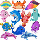 Octopus Crab Shark Foil Balloon Sea Animal Balloons Baby Shower Ocean World Θέμα Παιδικά Διακοσμήσεις για πάρτι γενεθλίων Παιδικά παιχνίδια δώρα