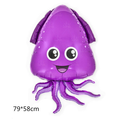 Octopus Crab Shark Foil Balloon Sea Animal Balloons Baby Shower Ocean World Θέμα Παιδικά Διακοσμήσεις για πάρτι γενεθλίων Παιδικά παιχνίδια δώρα