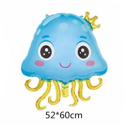 Octopus Crab Shark Foil Balloon Sea Animal Balloons Baby Shower Ocean World Θέμα Παιδικά Διακοσμήσεις για πάρτι γενεθλίων Παιδικά παιχνίδια δώρα